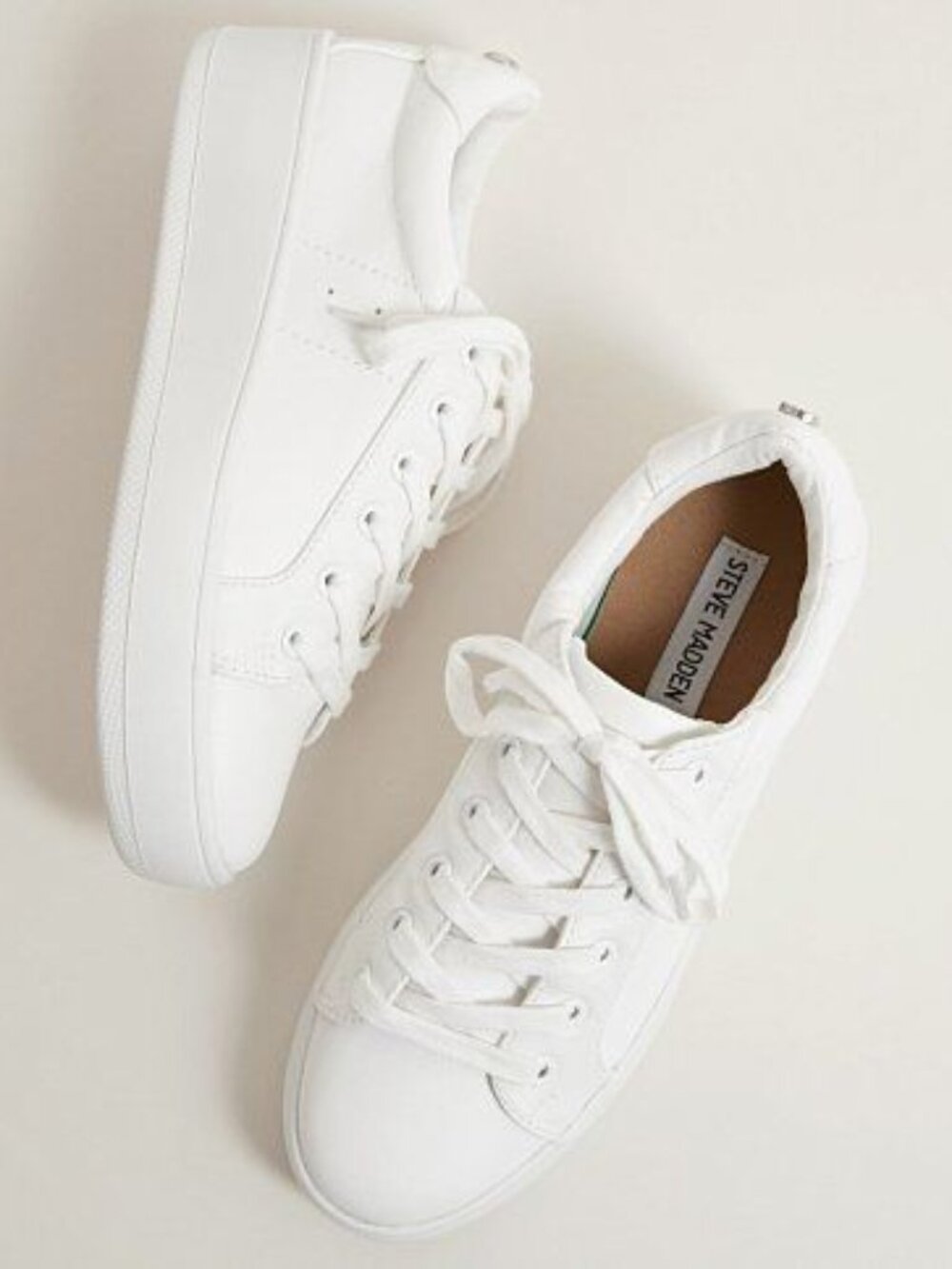 STEVE MADDEN White Platform Sneakers Shoes